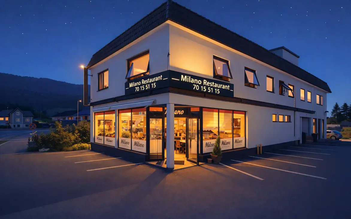 Servering hos Milano Restaurant